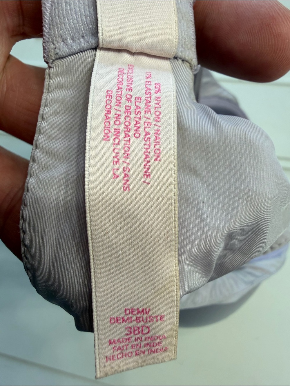 Victorias Secret Women’s Sz 38D Light Purple Lavender Demi Bra Intimates - Picture 5 of 5